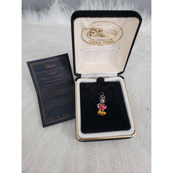 RARE Disney Catalog Charm for Bracelet Mickey Mouse 1935 MICKEY'S GARDEN